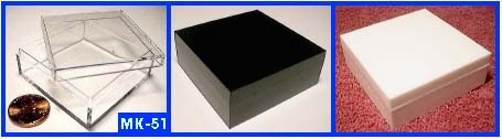 clear plastic boxes