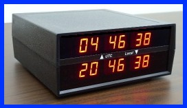 LED Digital Time Zone Clock