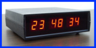 led digital desk clock with seconds