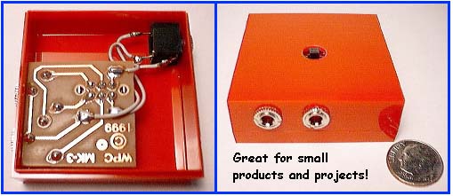 Small plastic boxes.  This photo is worth waiting for!